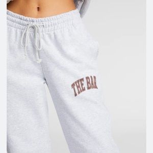 The Bar Heather Gray/Chocolate Varsity Sweatpants Brand New Never Opened🩶🤎